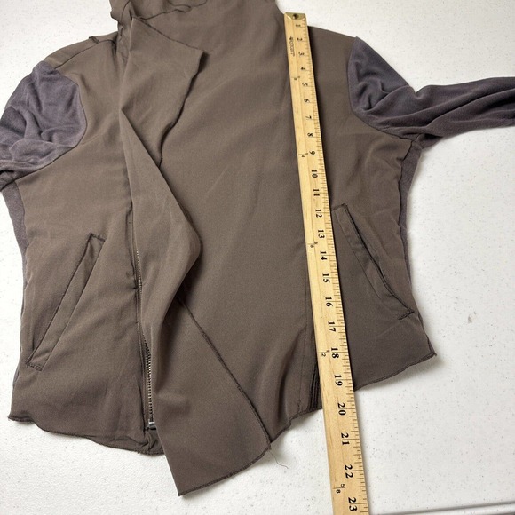 lafayette 148 Jacket Women's Medium Brown Shawl Neck Long Sleeve Open Front - Picture 10 of 11